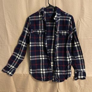 Blue plaid Flannel